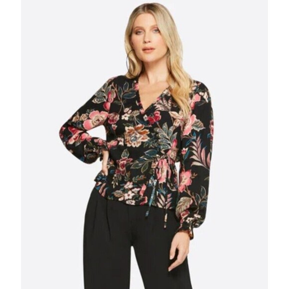 Floral Wrap Top Small Jessica Simpson - Picture 1 of 10